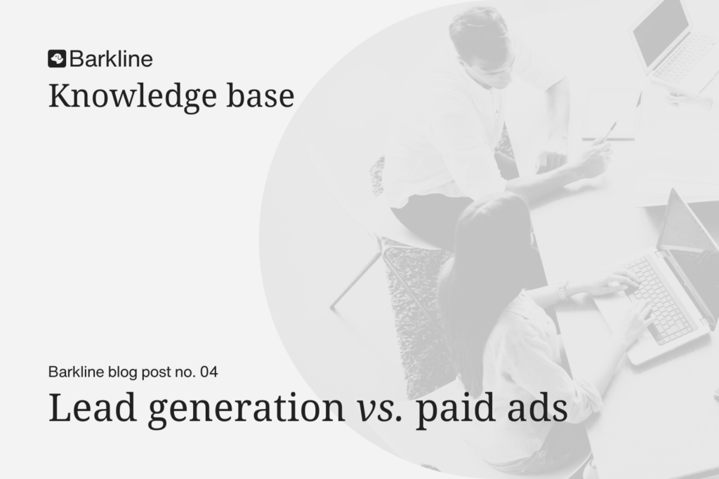 Lead generation vs paid ads